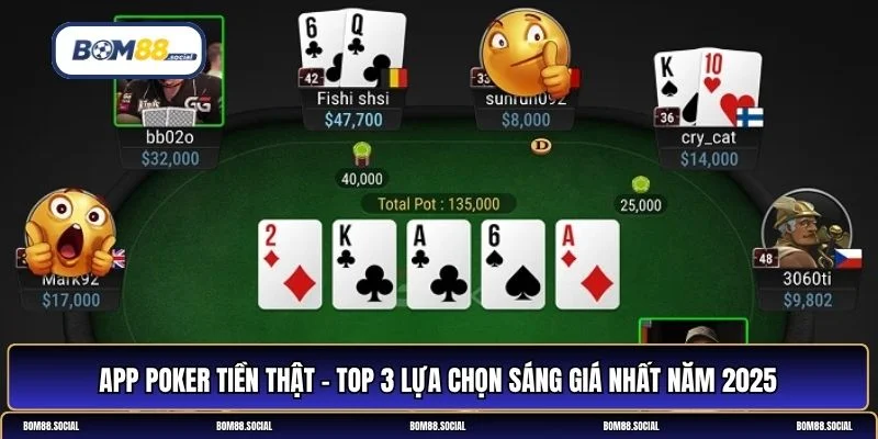 App Poker tiền thật