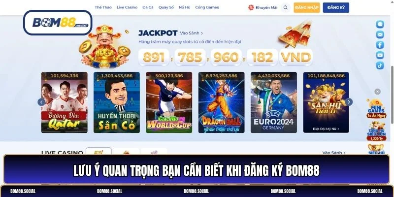 Đăng ký BOM88