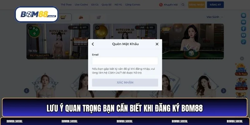 Đăng nhập BOM88